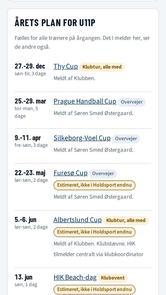 Skærmbillede: Årets plan