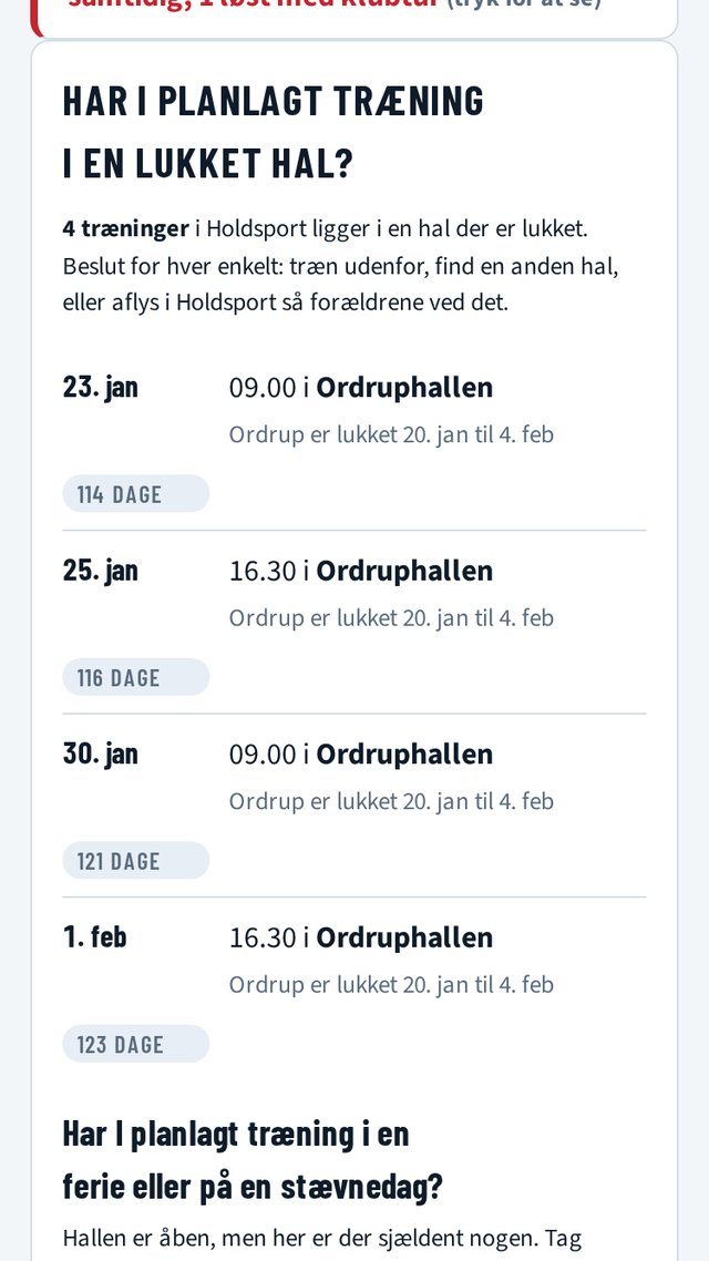 Skærmbillede: Lukket hal